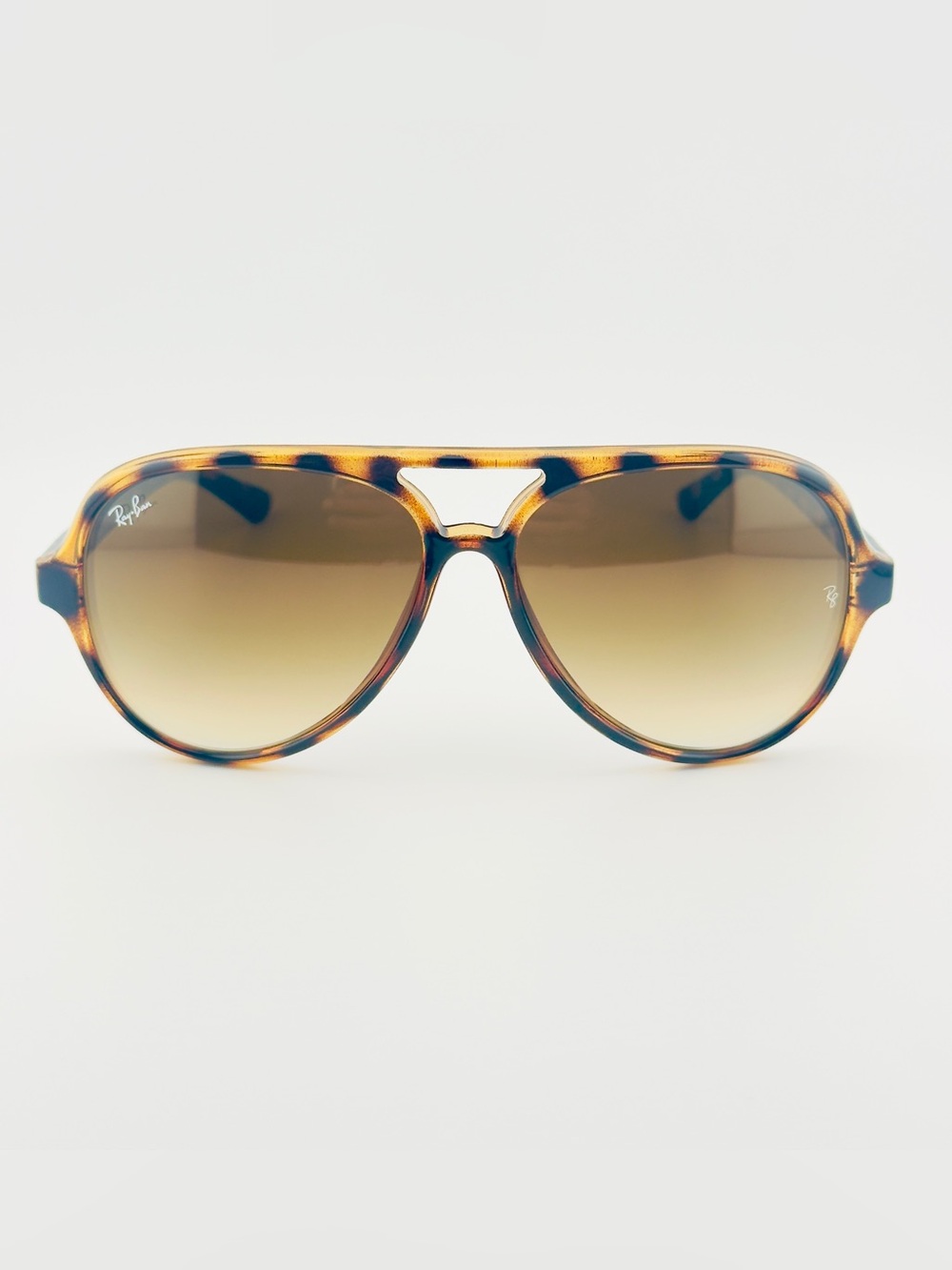 Ray-Ban Sunglasses CATS 5000 Classic Polished Havana Frame Gradient Brown Lenses - Picture 7 of 14